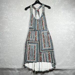 Weston Dress Women’s Size Small Blue Printed Sheath Knee Length Sleeveless Hi Lo